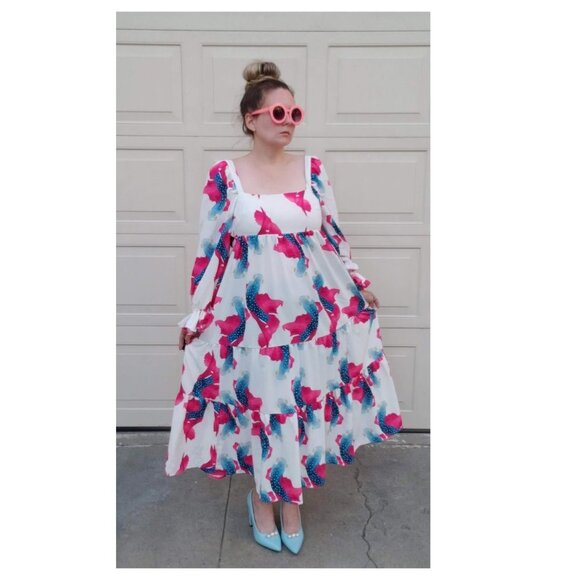 The Lulo Project Zanzibar Print Maxi Dress - Picture 4 of 12